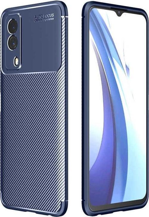 Vivo Y53S 4G Kılıf Darbe Emici Uzun Ömürlü Parmak İzi Yapmaz Karbon Tasarım Negro Kılıf