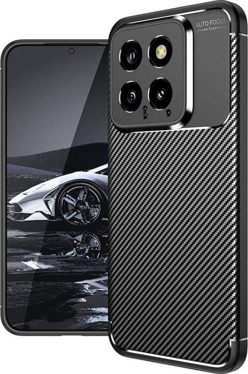 Xiaomi Mi 14 Kılıf Darbe Emici Uzun Ömürlü Parmak İzi Yapmaz Karbon Tasarım Negro Kılıf