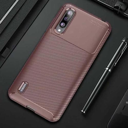 Xiaomi Mi 9 Lite Kılıf Darbe Emici Uzun Ömürlü Parmak İzi Yapmaz Karbon Tasarım Negro Kılıf