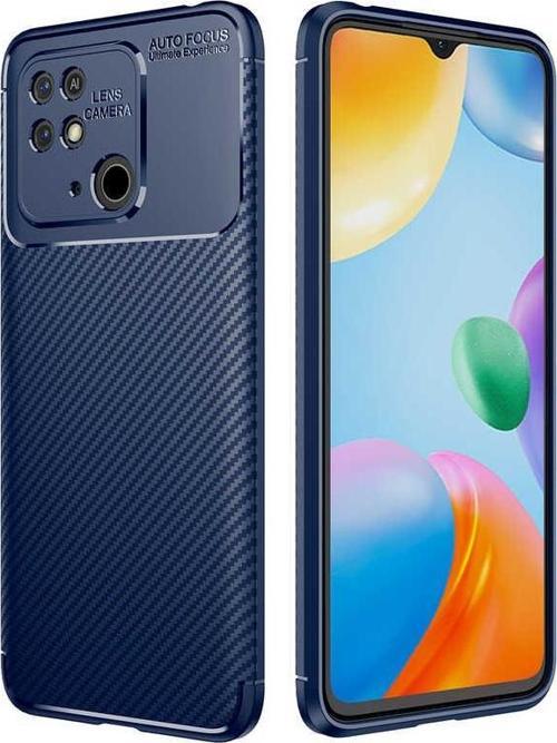 Xiaomi Poco C40 Kılıf Darbe Emici Uzun Ömürlü Parmak İzi Yapmaz Karbon Tasarım Negro Kılıf