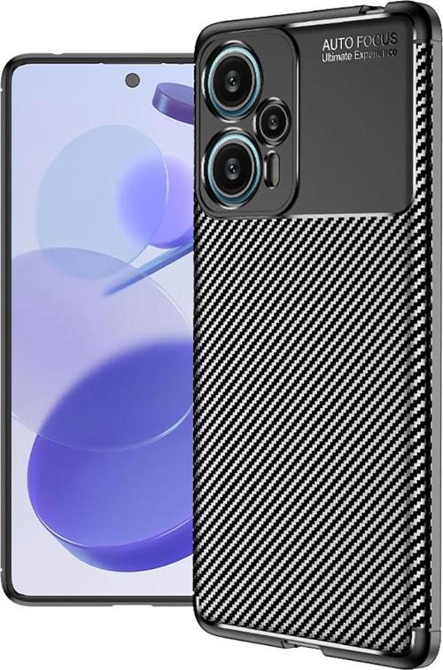 Xiaomi Poco F5 Kılıf Darbe Emici Uzun Ömürlü Parmak İzi Yapmaz Karbon Tasarım Negro Kılıf