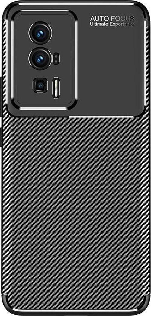 Xiaomi Poco F5 Pro Kılıf Darbe Emici Uzun Ömürlü Parmak İzi Yapmaz Karbon Tasarım Negro Kılıf