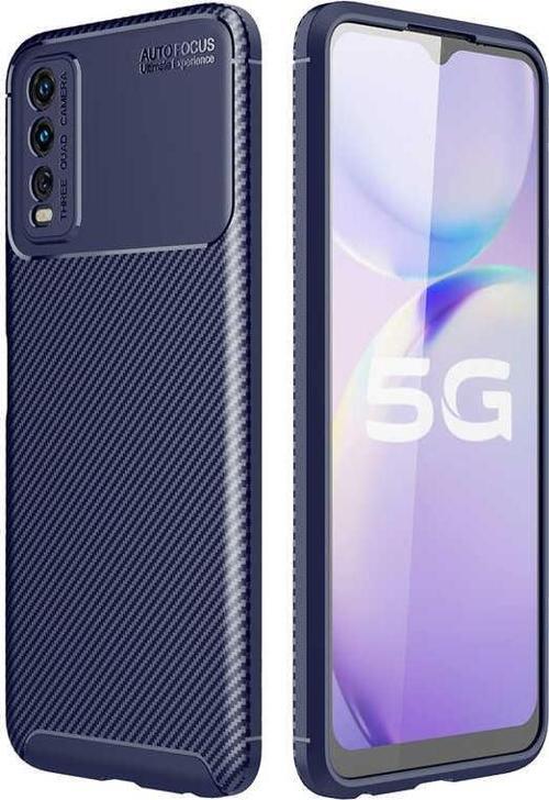 Vivo Y20S Kılıf Darbe Emici Uzun Ömürlü Parmak İzi Yapmaz Karbon Tasarım Negro Kılıf