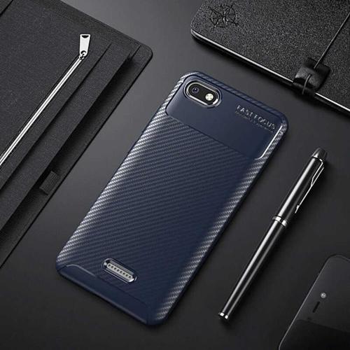 Xiaomi Redmi 6A Kılıf Darbe Emici Uzun Ömürlü Parmak İzi Yapmaz Karbon Tasarım Negro Kılıf