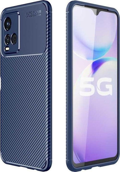 Vivo Y33S Kılıf Darbe Emici Uzun Ömürlü Parmak İzi Yapmaz Karbon Tasarım Negro Kılıf