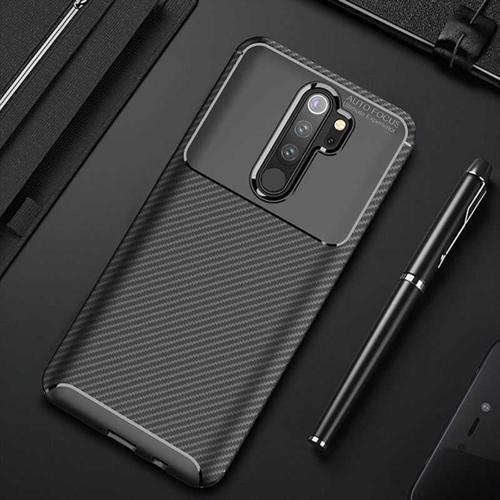 Xiaomi Redmi Note 8 Pro Kılıf Darbe Emici Uzun Ömürlü Parmak İzi Yapmaz Karbon Tasarım Negro Kılıf
