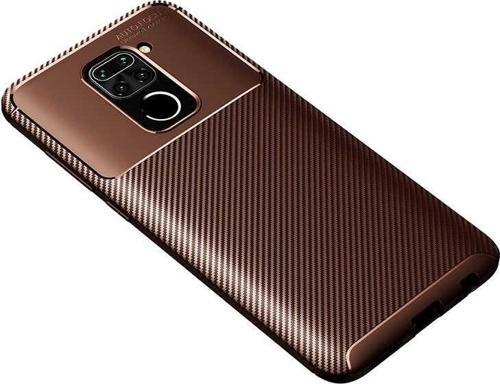 Xiaomi Redmi Note 9 Kılıf Darbe Emici Uzun Ömürlü Parmak İzi Yapmaz Karbon Tasarım Negro Kılıf