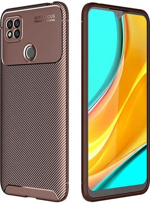 Xiaomi Redmi 9C Kılıf Darbe Emici Uzun Ömürlü Parmak İzi Yapmaz Karbon Tasarım Negro Kılıf