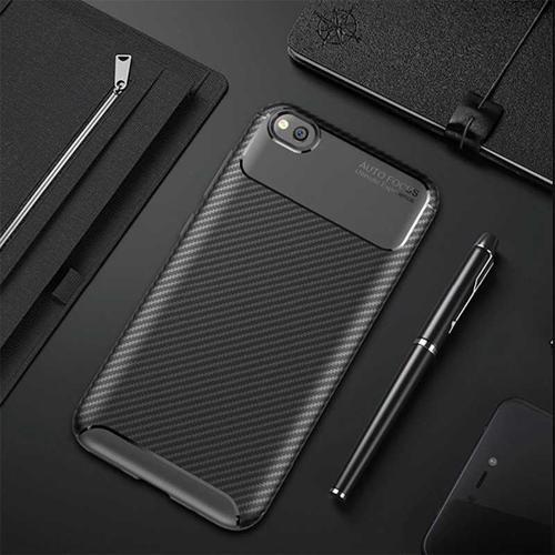 Xiaomi Redmi Go Kılıf Darbe Emici Uzun Ömürlü Parmak İzi Yapmaz Karbon Tasarım Negro Kılıf