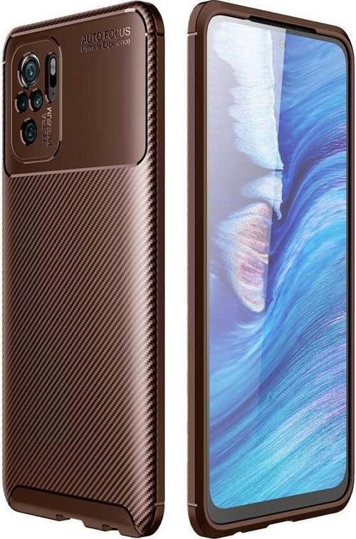 Xiaomi Redmi Note 10 Kılıf Darbe Emici Uzun Ömürlü Parmak İzi Yapmaz Karbon Tasarım Negro Kılıf