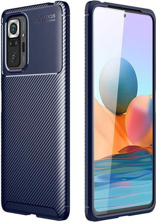 Xiaomi Redmi Note 10 Pro Kılıf Darbe Emici Uzun Ömürlü Parmak İzi Yapmaz Karbon Tasarım Negro Kılıf