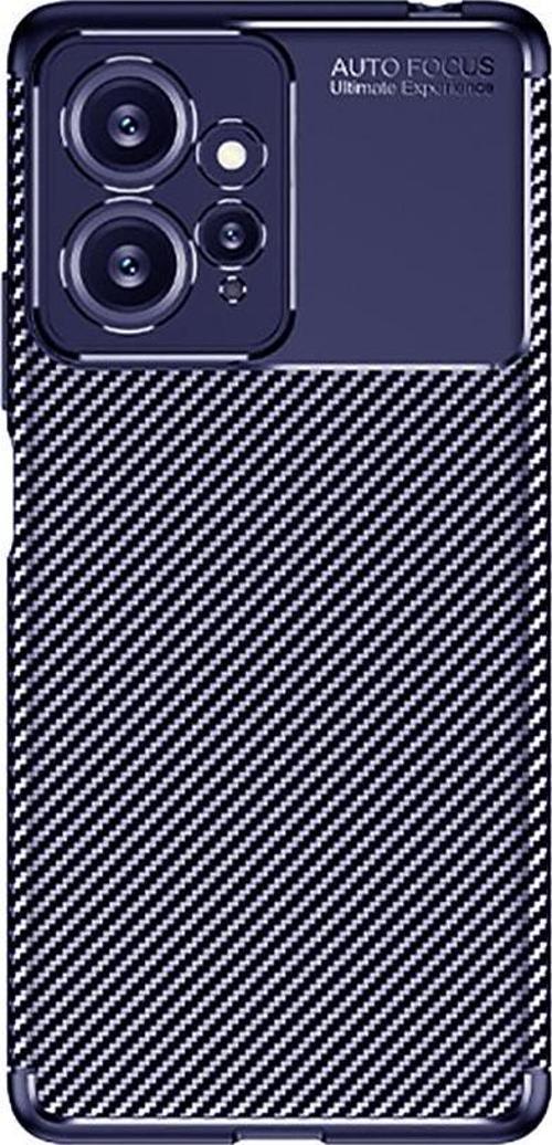 Xiaomi Redmi Note 12 4G Kılıf Darbe Emici Parmak İzi Yapmaz Karbon Tasarım Negro Kılıf