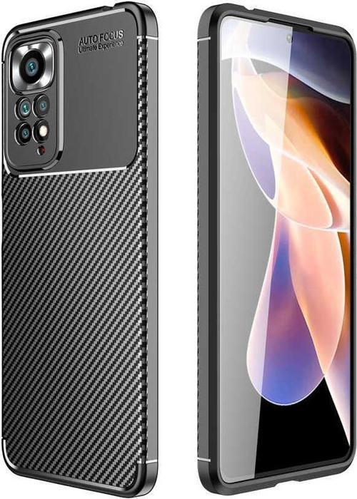 Xiaomi Redmi Note 12 Pro 4G Kılıf Darbe Emici Parmak İzi Yapmaz Karbon Tasarım Negro Kılıf