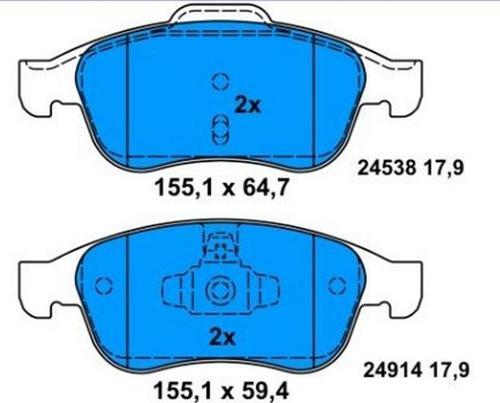 Renault Fluence, Megane 3 Ön Fren Balatası Takımı 440603905R