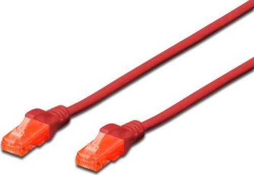 CAT. 6 Patch Kablo, U/UTP, 0,15 metre, AWG 26, Kırmızı Renk, LSZH