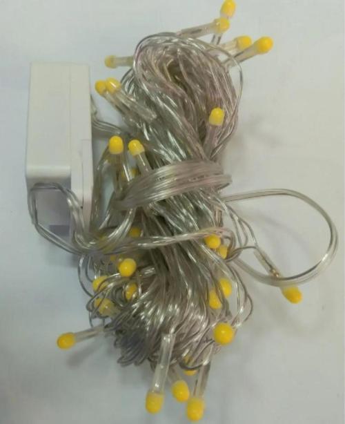 10 M 100 Led Damla Uçlu Led Işık Gün Işığı Şeffaf Kablo