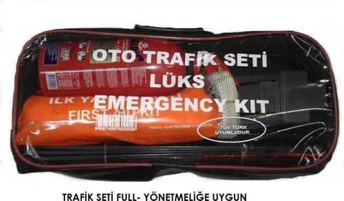 TRAFİK SETİ TÜV -TURK  MUAYENE UYUMLU YANGIN SÖNDÜRÜCÜLÜ