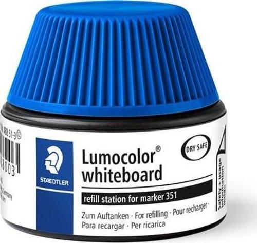 488 51-3 Lumocolor Whiteboard Markör Mürekkep Mavi