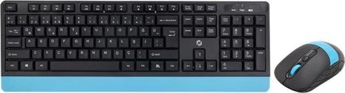 Fk-4885Qu Mm Q Tr Kablosuz Klavye Mouse Set Siyah-Mavi