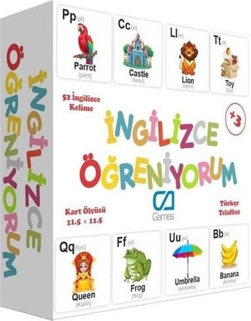 5044 İngilizce Öğreniyorum Eğitici Oyun Kartları