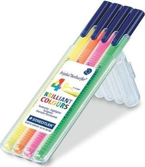 Triplus Highlighter Brilliant Colours 4'lü Set