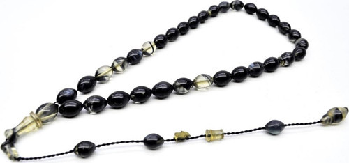 Ateş Kehribar Tesbih Beyzi Kesim 8*11 mm (khr-13009)