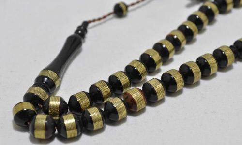 Kuka Tesbih Sarı Sarmalı 7*7 mm(kkt-10342)