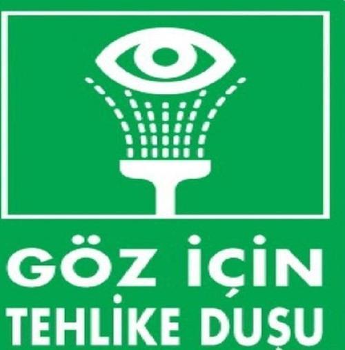 Uyarı Levhası Göz İçin Tehlike Duşu "1021"