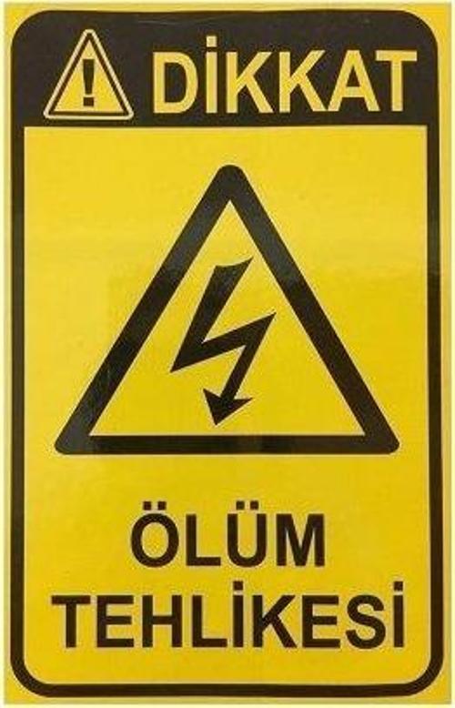 Uyarı Levhası Ölüm Tehikesi "1104"