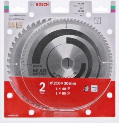Daire Testere Bıçağı 216x30x48/80T 2li