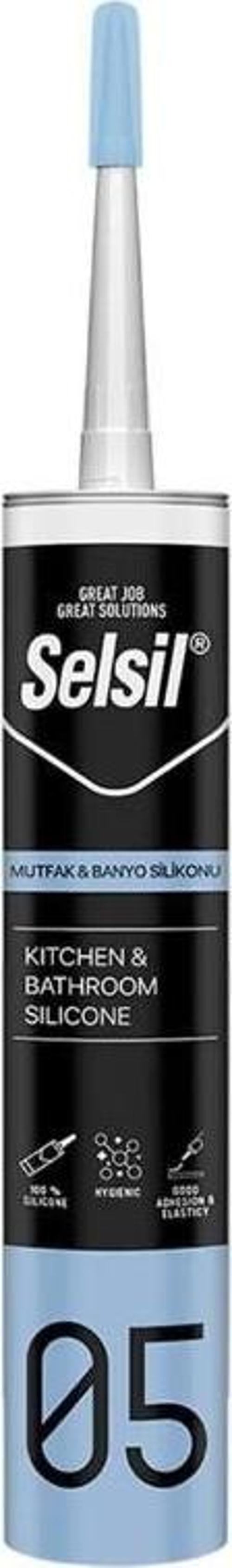 Duşakabin Mutfak Banyo Silikonu Beyaz 280ml