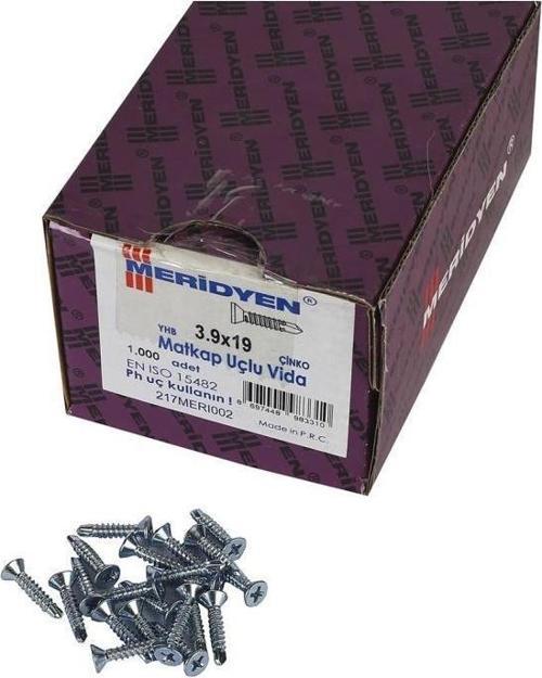 Matkap Uçlu Yhb 3.9x19 1000 Li Paket
