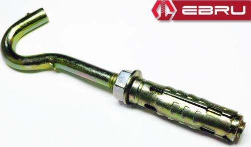 Gömlekli Kancalı Çelik Dübel M6 - 100 Adet
