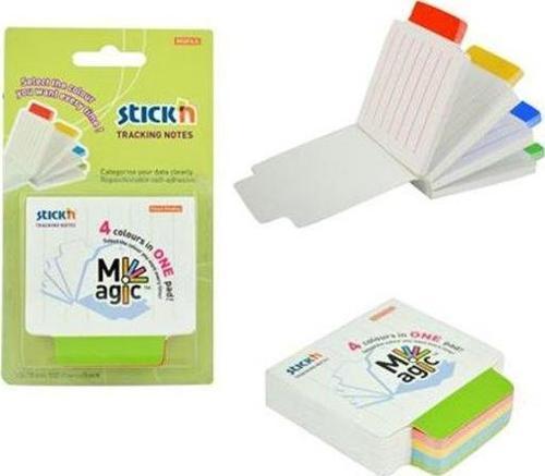NotKğt.Stickn 70X70 Magıc Çiz.Beyaz Zemn 4Rnk 100Yp