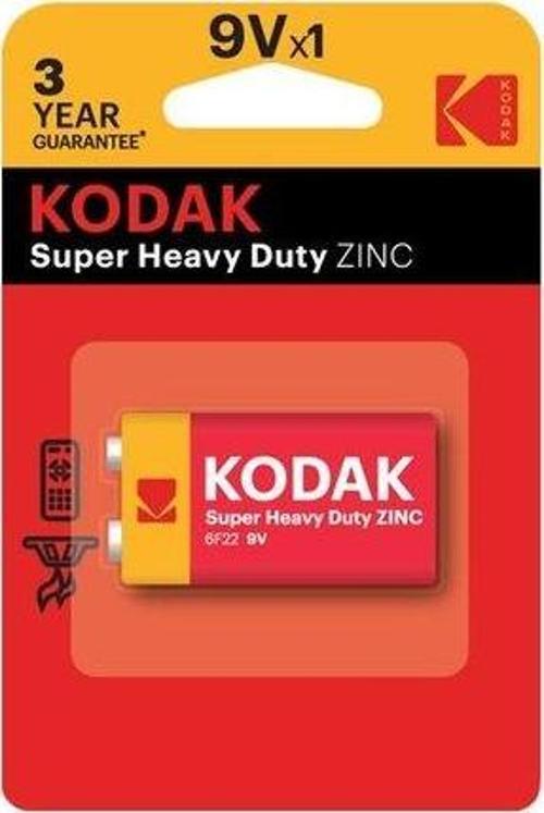 Kocak 1 Adet Çinko Karbon Blister 9 Volt Pil