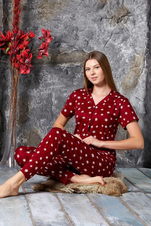 Kısa Kollu Pegasus Gömlek Pijama Takımı- Genç Anne Serisi