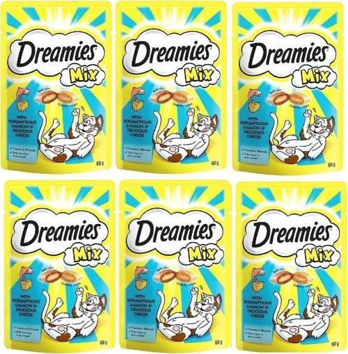 Mix Iç Dolgulu Somonlu Ve Peynirli Kedi Ödülü 60 Gr X 6 Adet