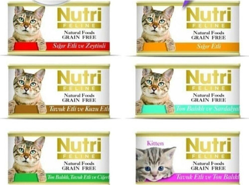 Kedi Yaş Mama Karışık 6 Adet