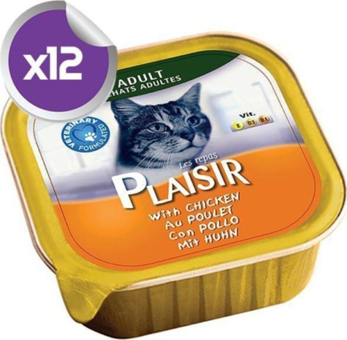 Pate Tavuklu Kedi Konservesi 100 Gr X12 Adet