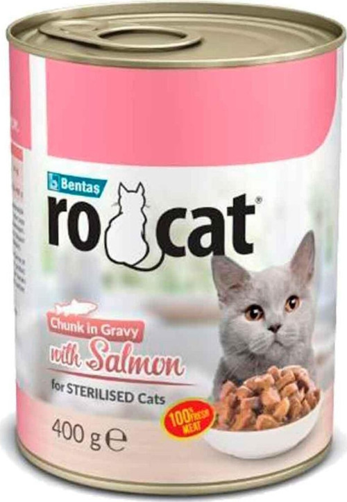 RO Cat Somonlu Kısır Kedi Konservesi 400 Gr