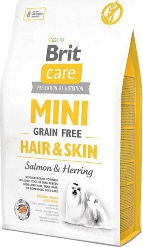 Care Mini Hair Skin Somonlu Ve Ringa Balıklı Tahılsız Köpek Maması 7 Kg