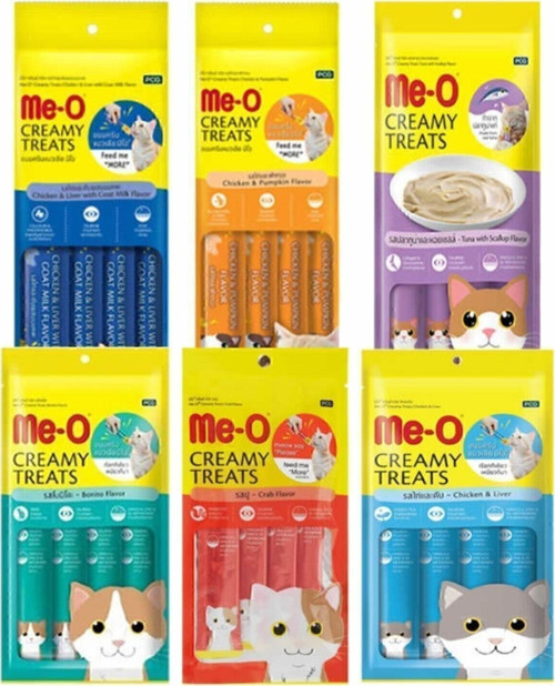 Meo 6'lı Karma Paket (4x15 Gr) Ek Besin Ve Kedi Ödülü - Ödül Maması 360 Gr