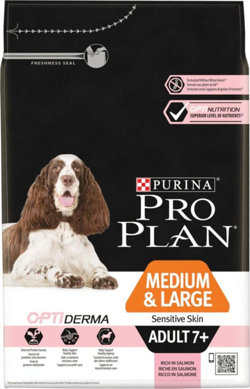 Senior 7+ Sensitive Somonlu Yaşlı Köpek Maması 14 Kg