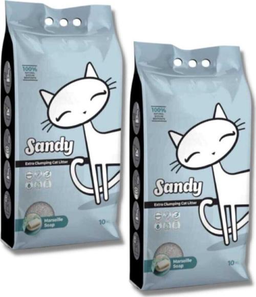 Marsilya Sabunu Ekstra Topaklanan Sodyum Bentonit Kedi Kumu 10 Kg X 2 Adet