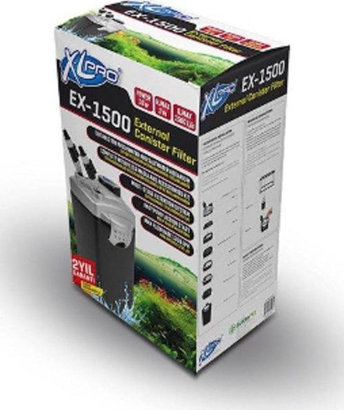 XLPRO Ex-1500 Akvaryum Dış Filtre 1500 lt / saat İç Malzemesi Dahil