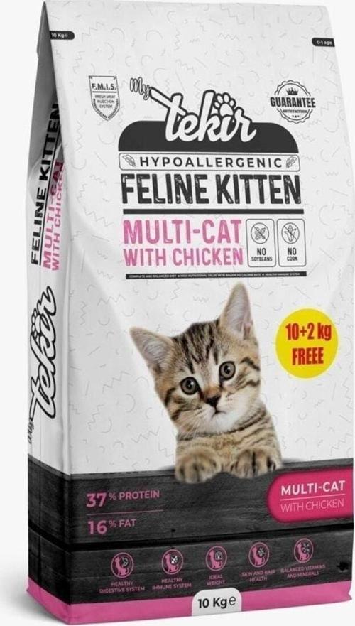 Hypo Allergenic Kitten Tavuklu Kedi Maması 12 Kg