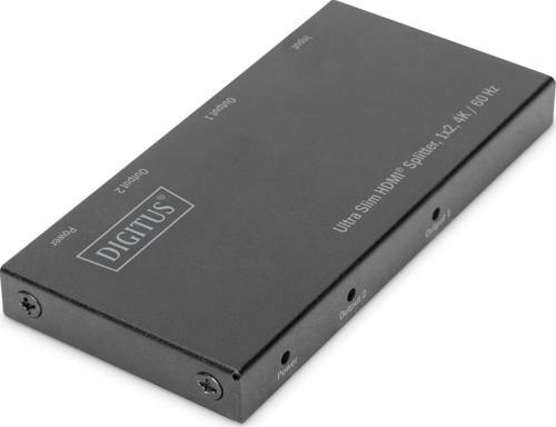 Ultra İnce 2 Port&#039;lu HDMI Çoklayıcı, 4K/60Hz HDR, HDCP 2.2, 18 Gbps, elektrik beslemesi