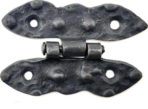 Antika Tarz Dekoratif Pirinç Bodur Menteşe - 75x50 mm, Oksit