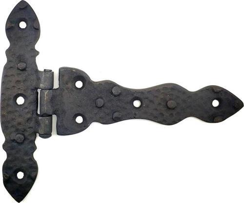 Antika Tarz Dekoratif Pirinç Kuyruklu Düğmeli Menteşe No2 - 138x167 mm, Oksit