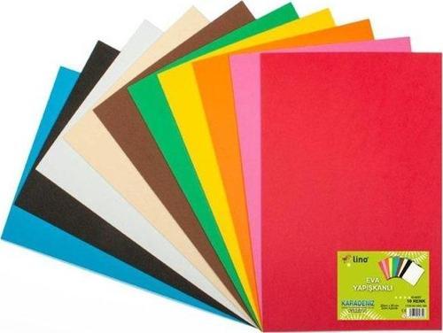 Eva 20x30cm 10 Renk 2mm Yapışkanlı 10lu Paket